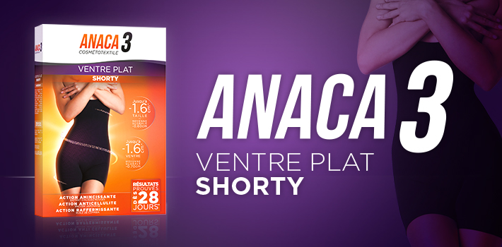 Shorty ventre plat: la nouveauté minceur signé Anaca3